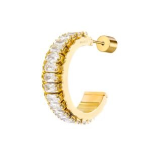 Bracciale Donna Gioielli Marlù ORO MONO CER BAGUET BIANCO