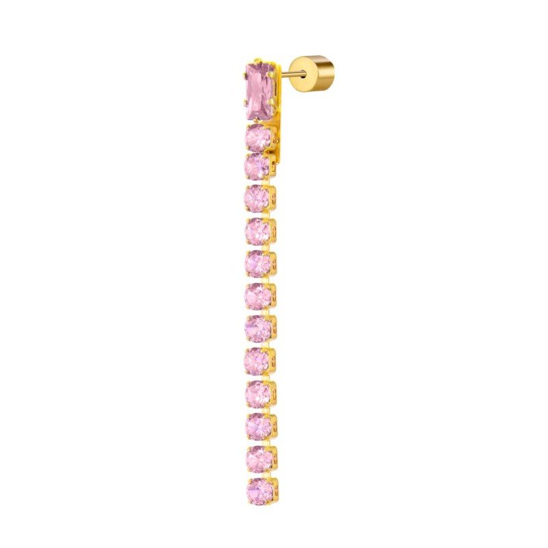 Orecchino Donna Marlù ORO MONO TENNIS ROSA SPK03