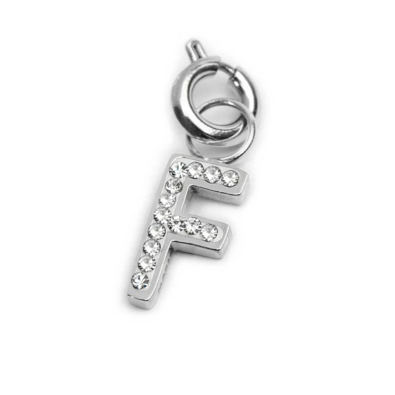 MARLU' CHARM ACC LETTERA F CRISTALLI TMT34